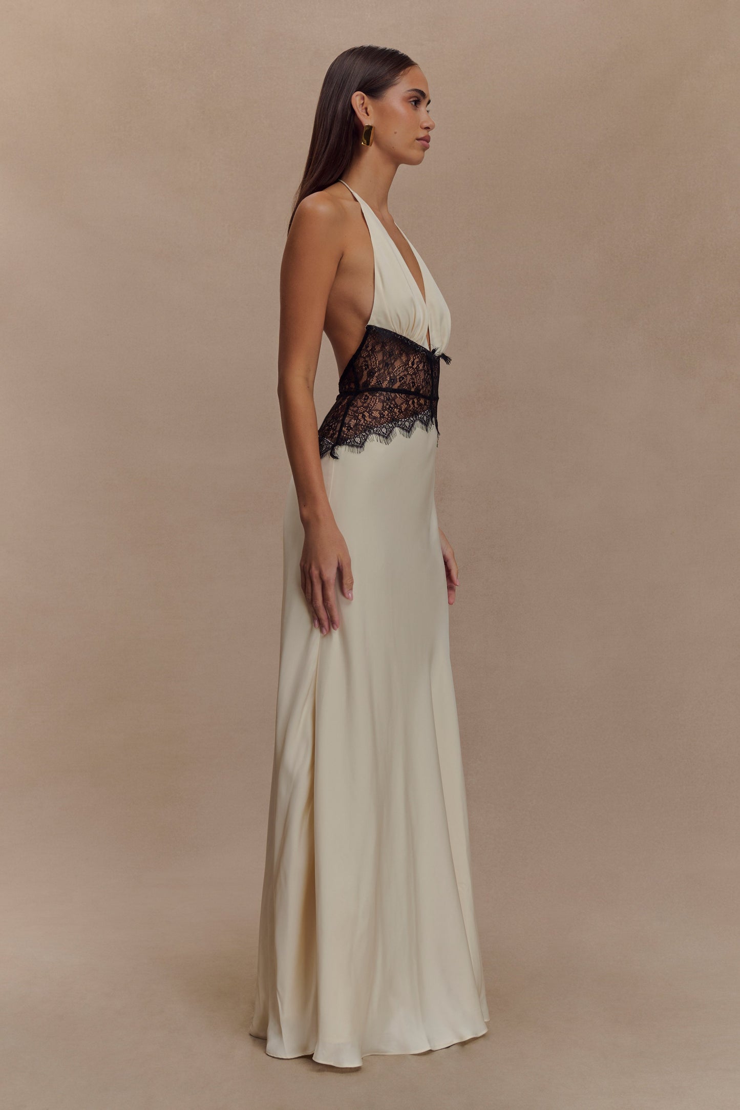FAZILAH | Dinah Lace Dress Black/Ivory