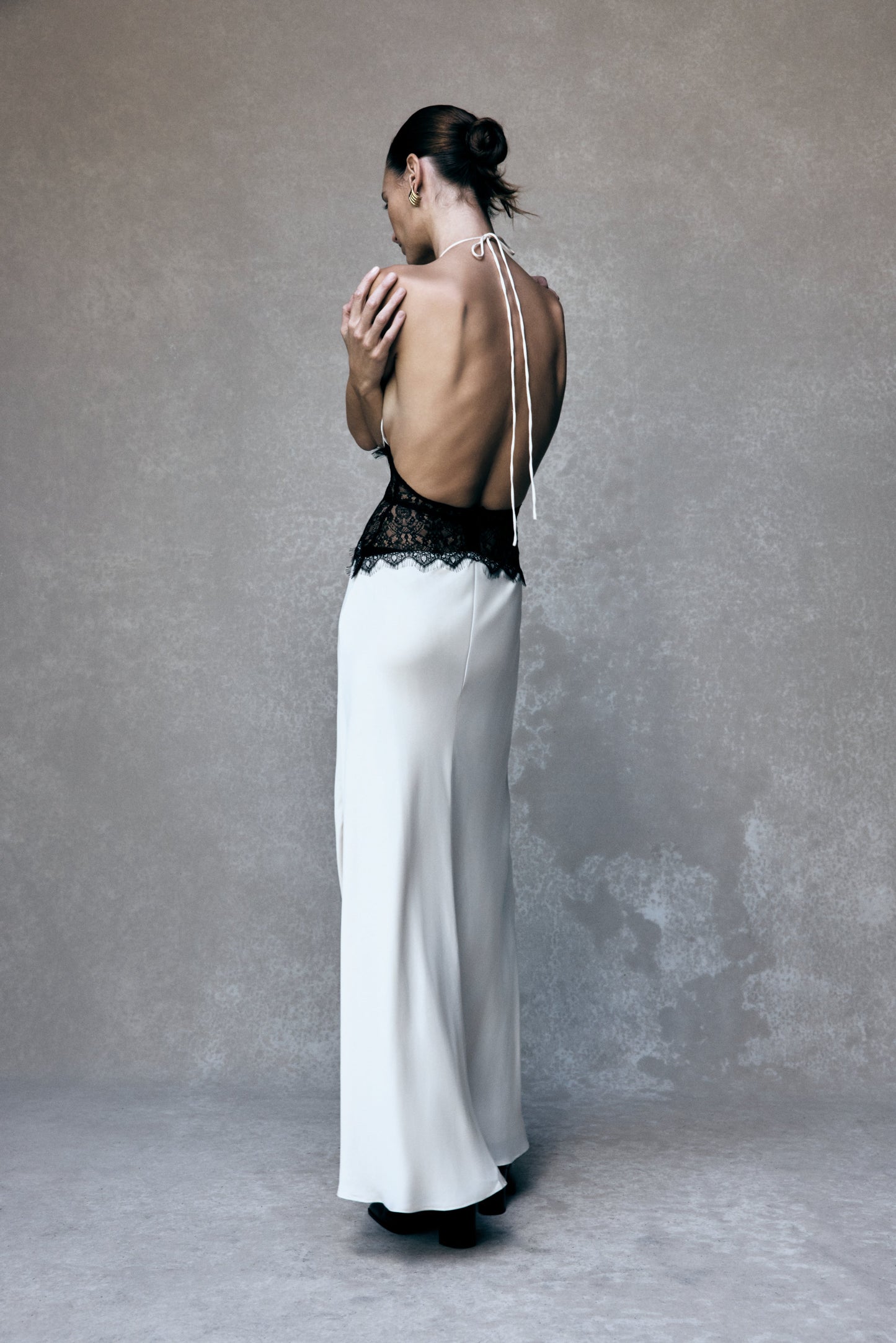 FAZILAH | Dinah Lace Dress Black/Ivory
