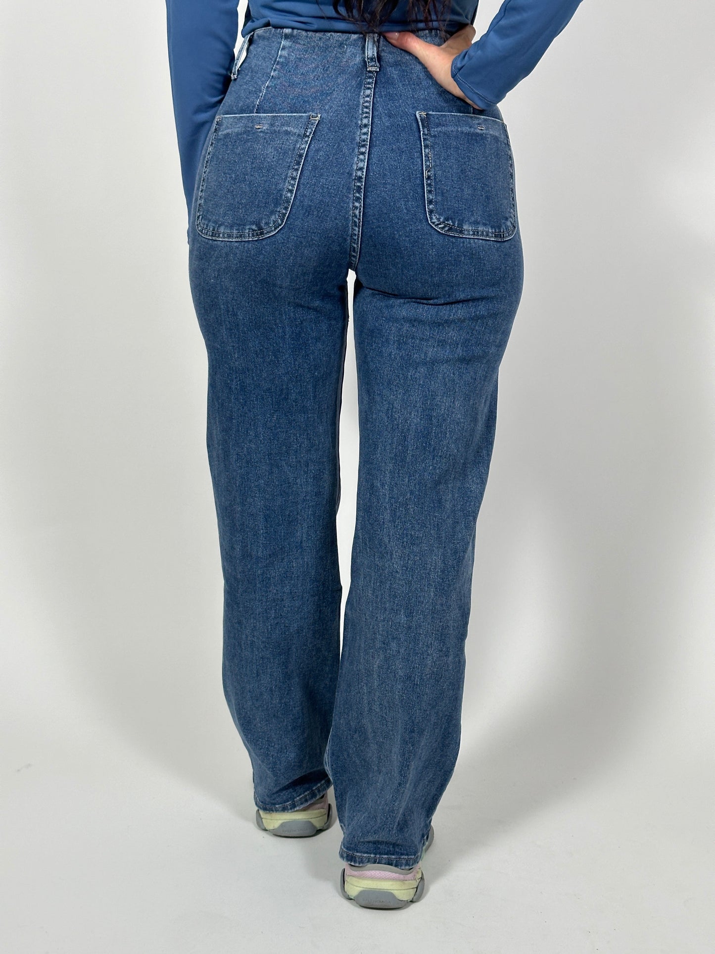 Jeans R 8526 Straight Blauw
