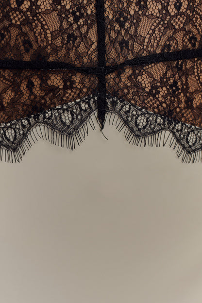 FAZILAH | Dinah Lace Dress Black/Ivory