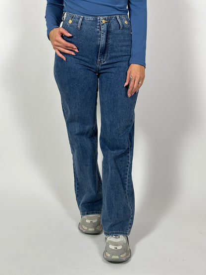 Jeans R 8526 Straight Blauw