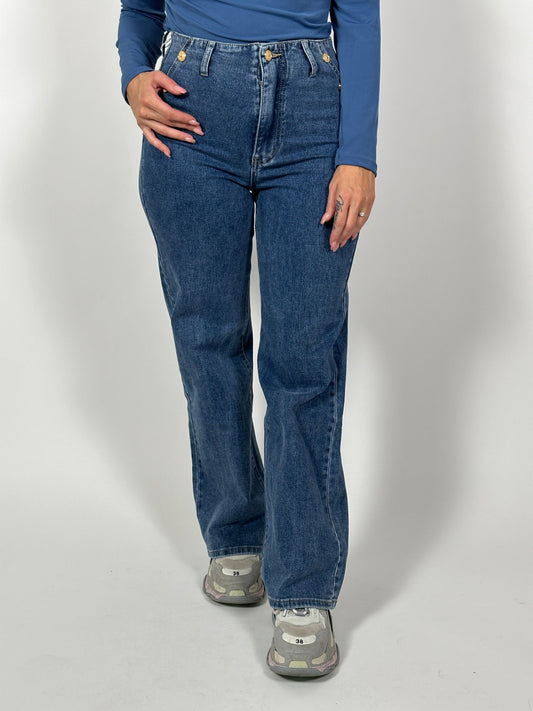 Jeans R 8526 Straight Blauw