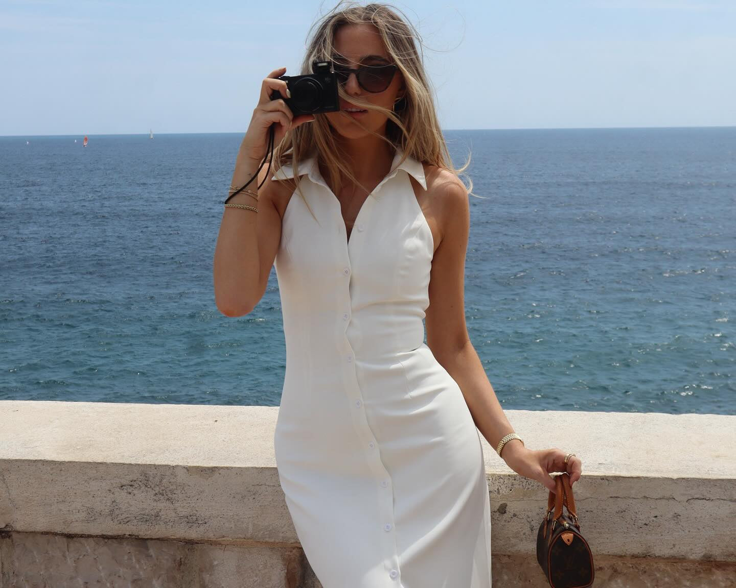 FAZILAH | Muse Collar Maxi Dress White