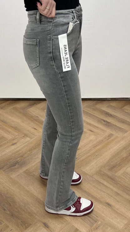Hello Miss Flared jeans Grey denim HM6156-10