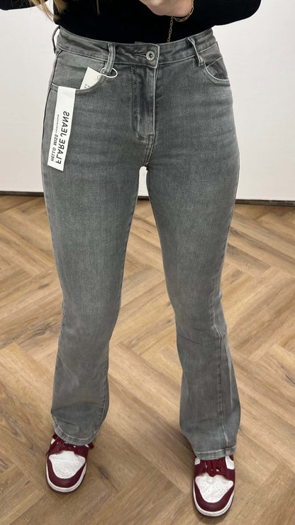 Hello Miss Flared jeans Grey denim HM6156-10