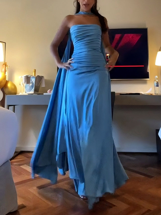 FAZILAH | Elegant Pleated Maxi Dress