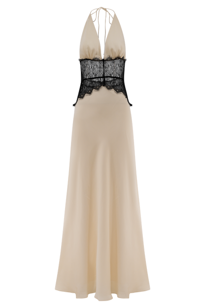 FAZILAH | Dinah Lace Dress Black/Ivory